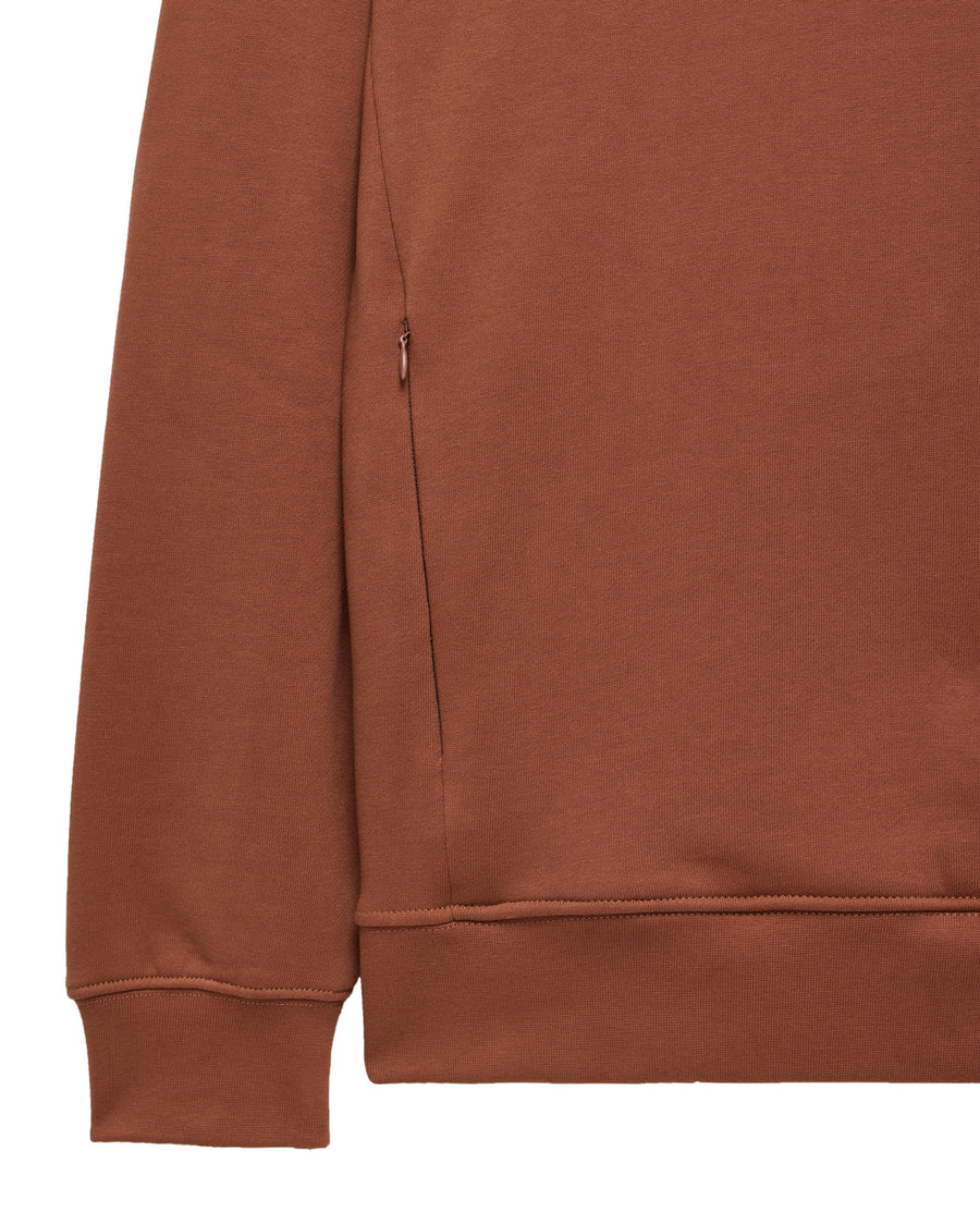 Brown sweatshirt on a white background