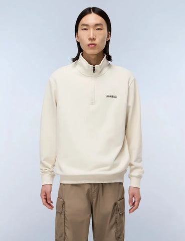 Napapijri Small Box Half Zip Sweatshirt – Beige Dimity