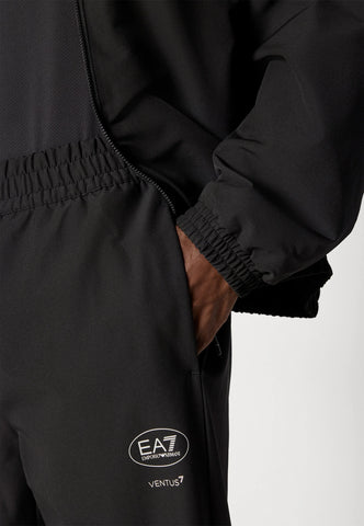 EA7 Tennis Pro Tracksuit in VENTUS7 Technical Fabric – Black