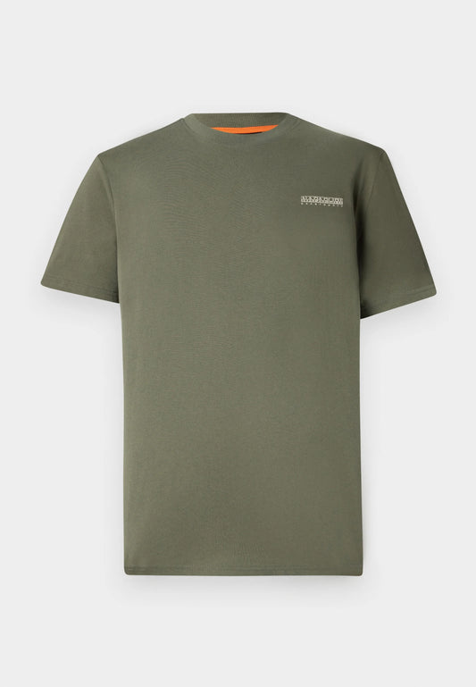 Napapijri Small Box Logo T-Shirt – Tea Leaf
