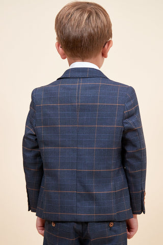 Marc Darcy Jenson - Children's Marine Navy Check Suit