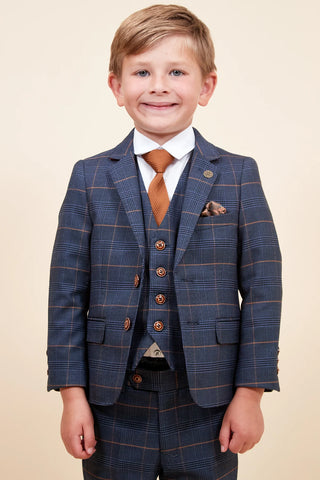 Marc Darcy Jenson - Children's Marine Navy Check Suit