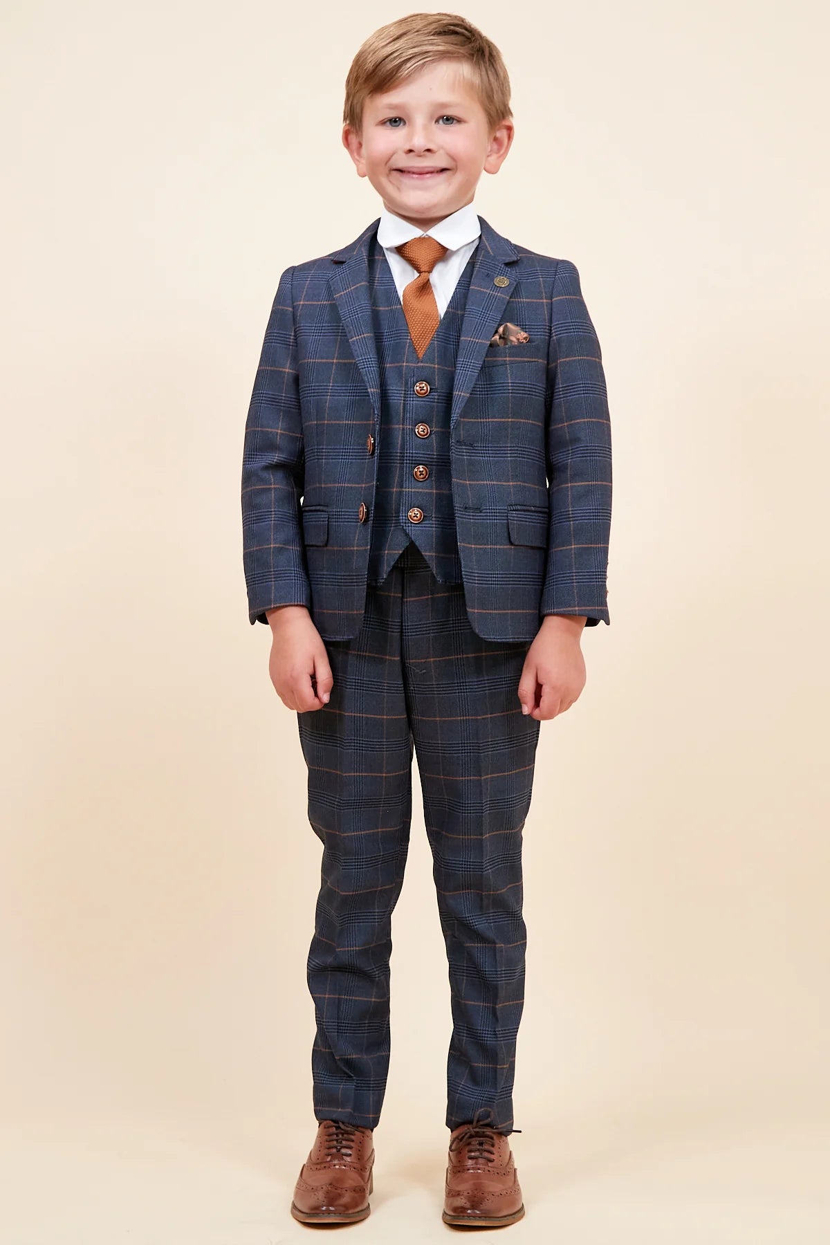 Marc Darcy Jenson - Children's Marine Navy Check Suit