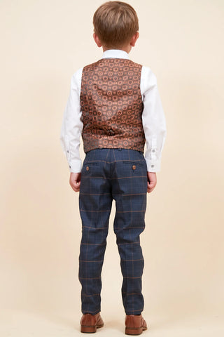 Marc Darcy Jenson - Children's Marine Navy Check Suit