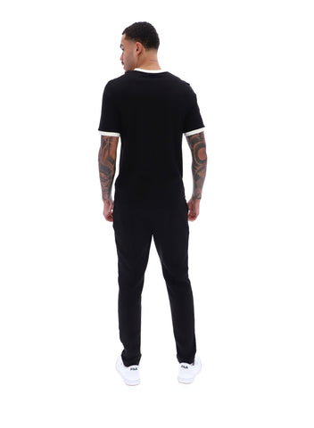 Fila Marconi Essential Ringer T-Shirt Black/Gardenia