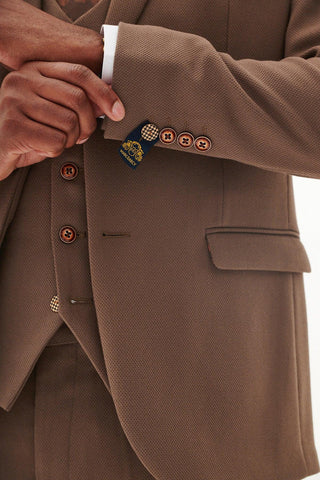 Marc Darcy HM5 Tan Brown Two Piece Suit