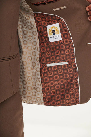 Marc Darcy HM5 Tan Three Piece Suit
