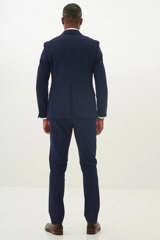 Marc Darcy Bromley Navy Check Three Piece Suit