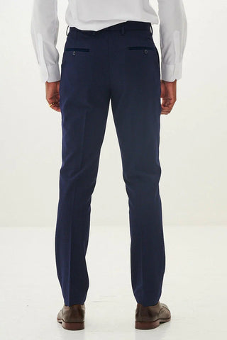 Marc Darcy Bromley Navy Check Three Piece Suit
