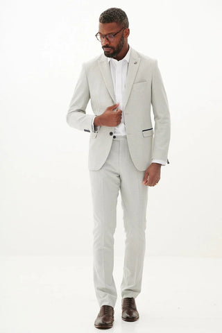 Marc Darcy Bromley Stone Check Two Piece Suit