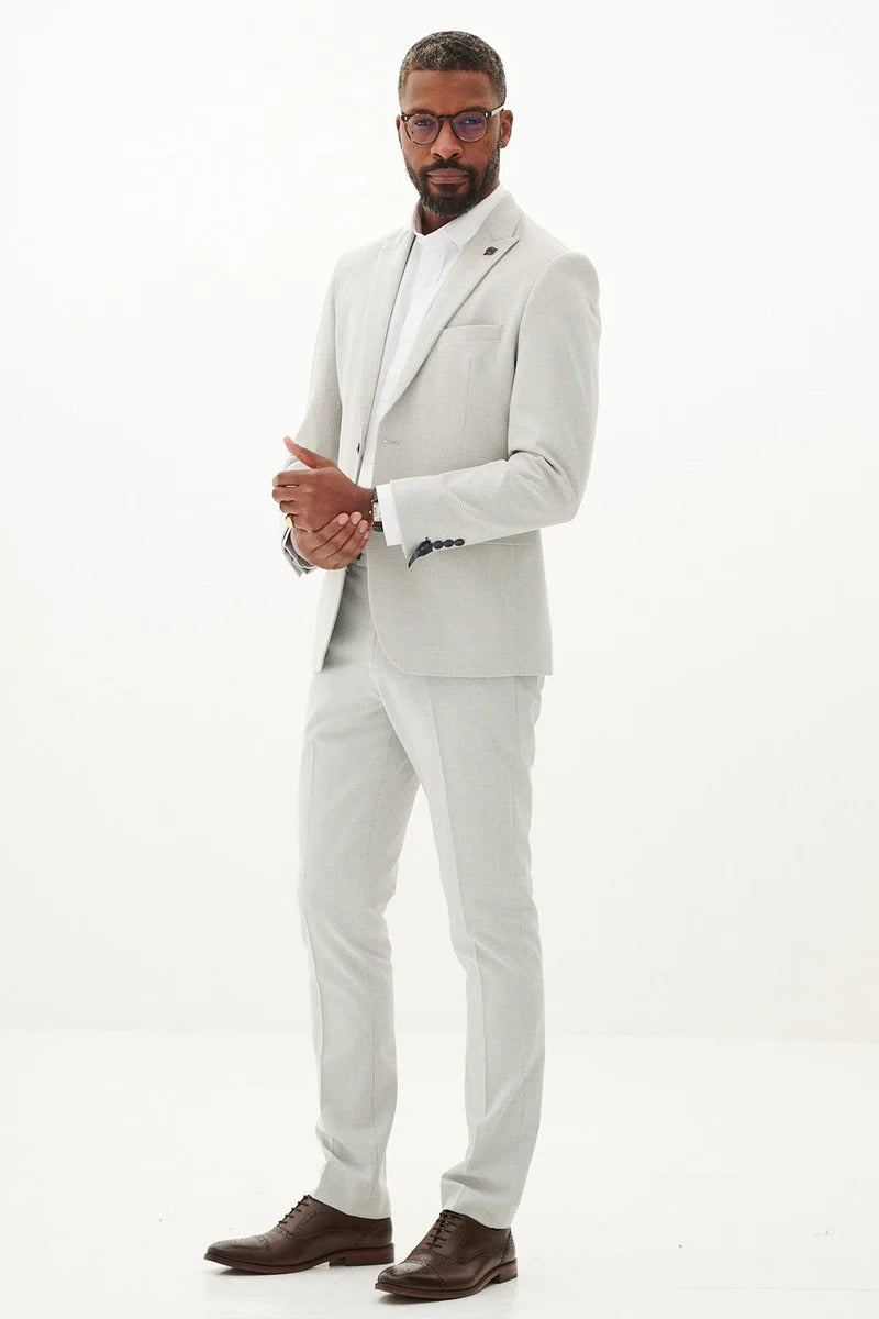 Marc Darcy Bromley Stone Check Two Piece Suit