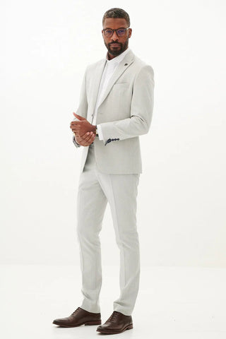 Marc Darcy Bromley Stone Check Two Piece Suit