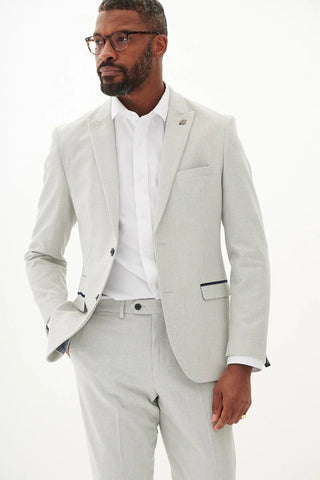 Marc Darcy Bromley Stone Check Two Piece Suit