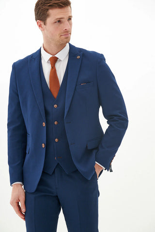 Marc Darcy MAX - Royal Blue Three Piece Suit