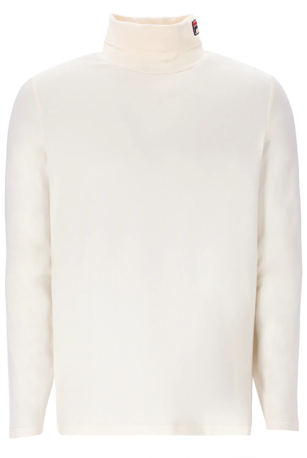 White turtleneck sweater on a white background