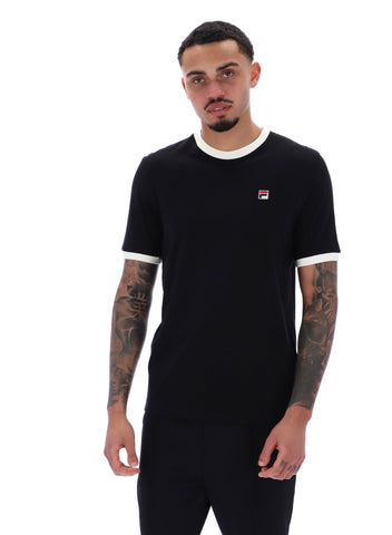 Fila Marconi Essential Ringer T-Shirt Black/Gardenia