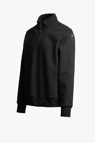 Parajumpers Broad Peak Half-Zip Fleece Sweatshirt – Black