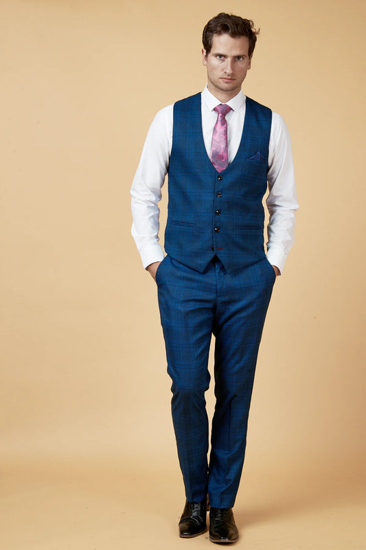 Marc Darcy JERRY - Blue Check Suit