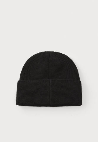 EA7 Mountain Gold Label Wool Blend Beanie – Black