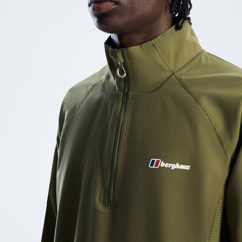 Berghaus Wavertree Half-Zip Top – Dark Green