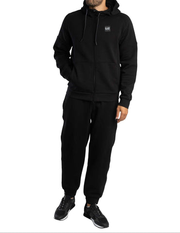 EA7 Visibility Back Logo Zip-Up Tracksuit – Black