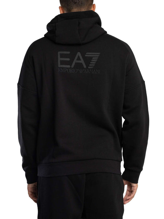 EA7 Visibility Back Logo Zip-Up Tracksuit – Black