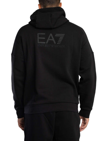 EA7 Visibility Back Logo Zip-Up Tracksuit – Black