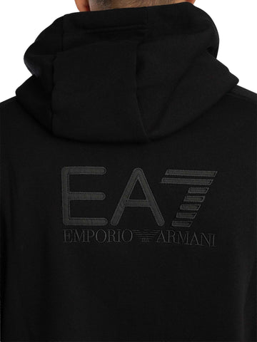 EA7 Visibility Back Logo Zip-Up Tracksuit – Black