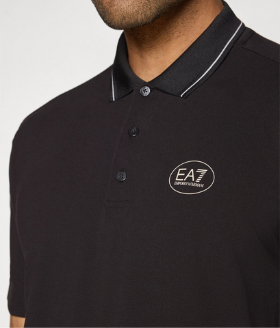 EA7 Tennis Club Polo – Black