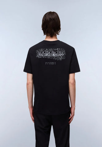 Napapijri TURRACH Back Print T-Shirt – Black