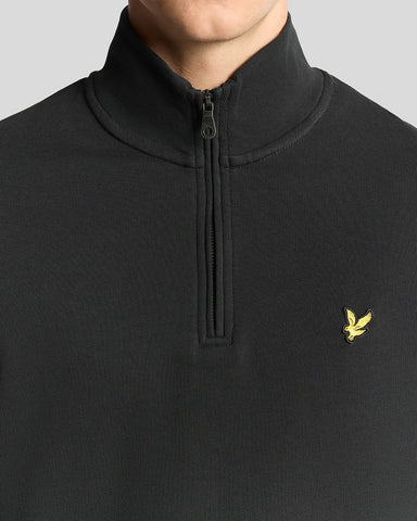 Lyle & Scott Loopback Quarter Zip Sweatshirt – Gunmetal