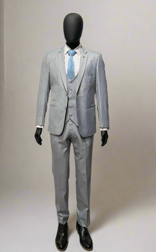 Hidden Hero Three Piece Suit Sky