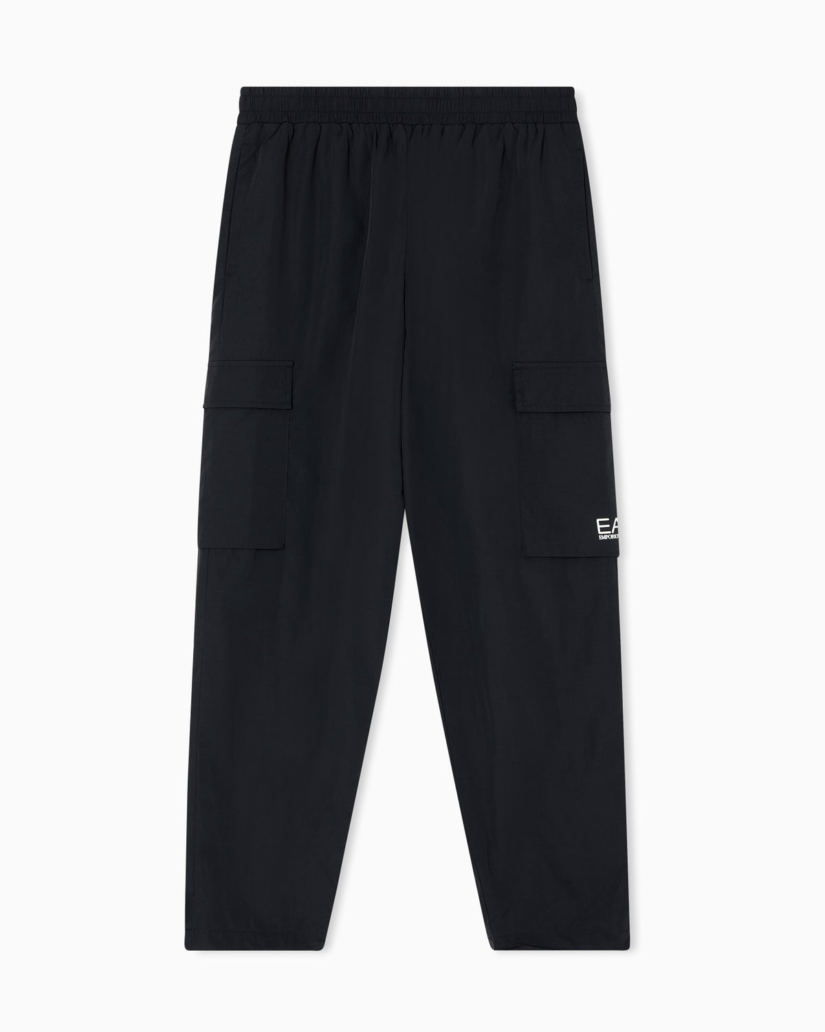 EA7 Core Identity Nylon Cargo Joggers – Black