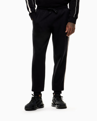 EA7 Logo Tape Detail Joggers – Black