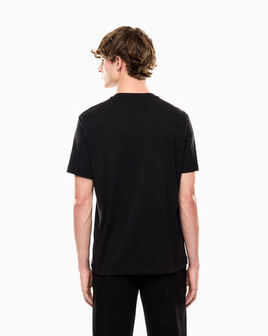 EA7 Logo Series T-Shirt with Oversized Logo – Black