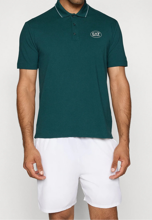 EA7 Tennis Club Polo – Pine