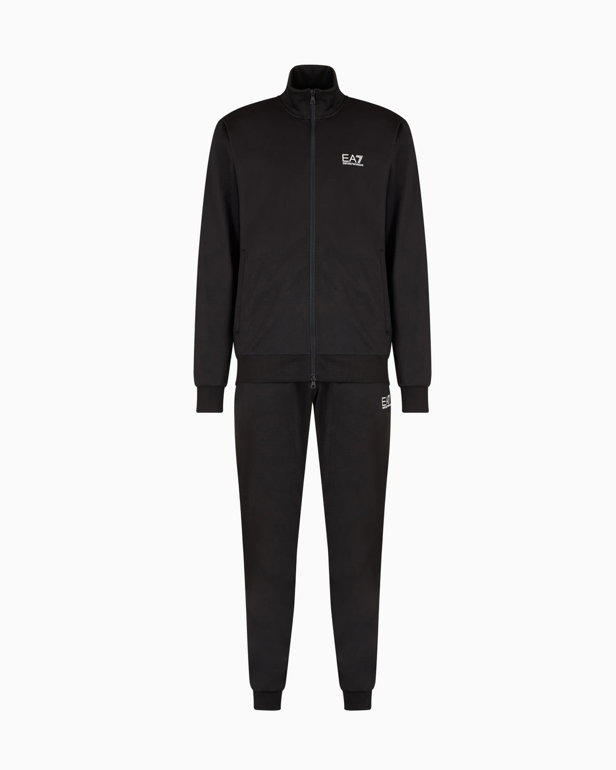 EA7 Technical-Fabric Core Identity Tracksuit – Black