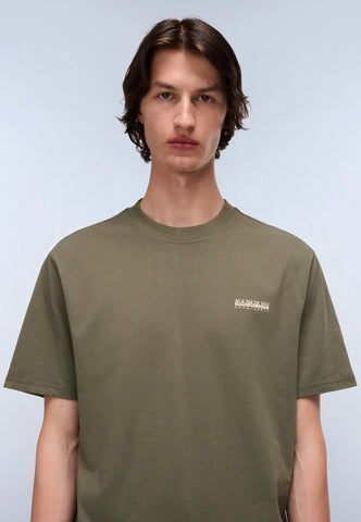 Napapijri Small Box Logo T-Shirt – Tea Leaf
