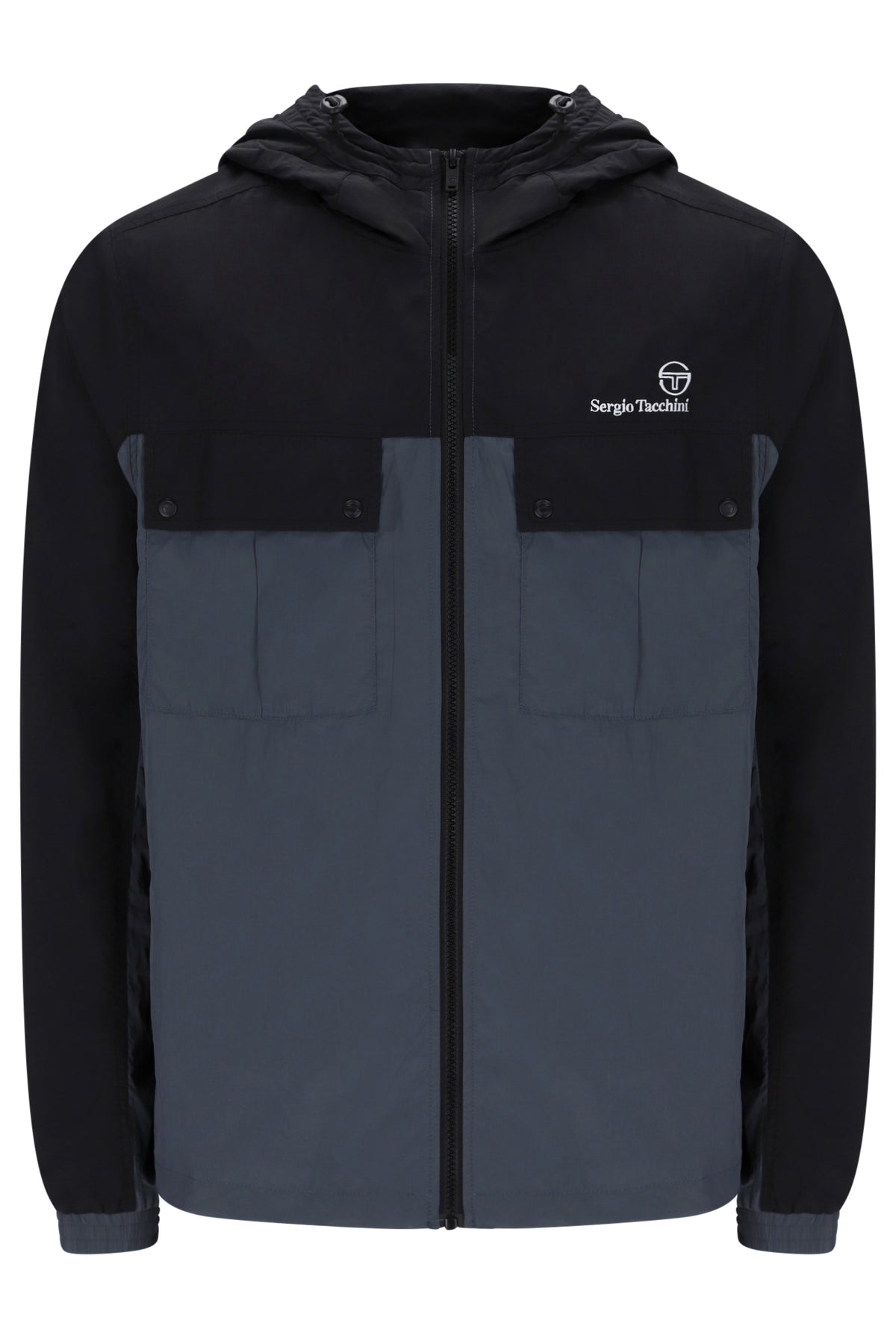 Sergio Tacchini Alba Hooded Jacket – Black/Turbulence