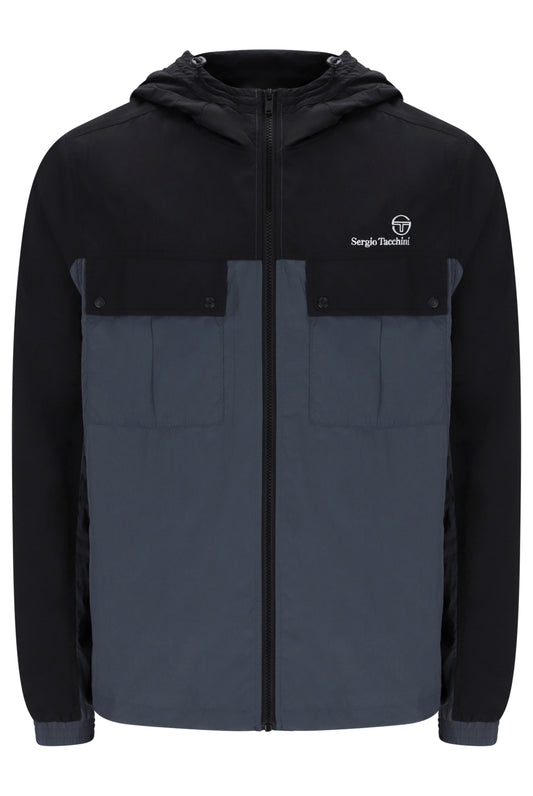 Sergio Tacchini Alba Hooded Jacket – Black/Turbulence