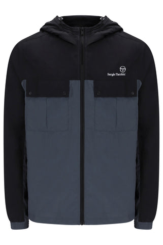 Sergio Tacchini Alba Hooded Jacket – Black/Turbulence