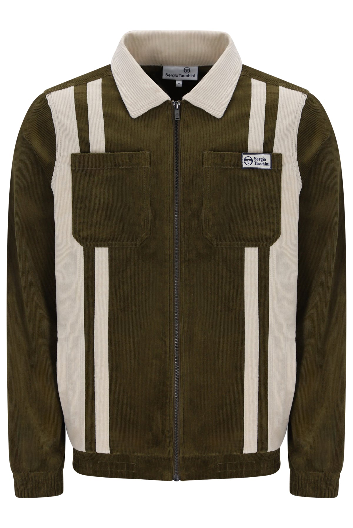 Sergio Tacchini Amico Corduroy Jacket – Dark Olive