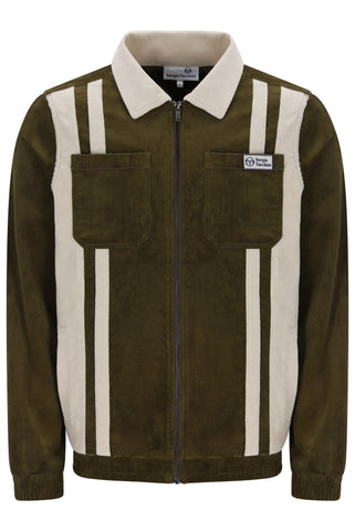 Sergio Tacchini Amico Corduroy Jacket – Dark Olive