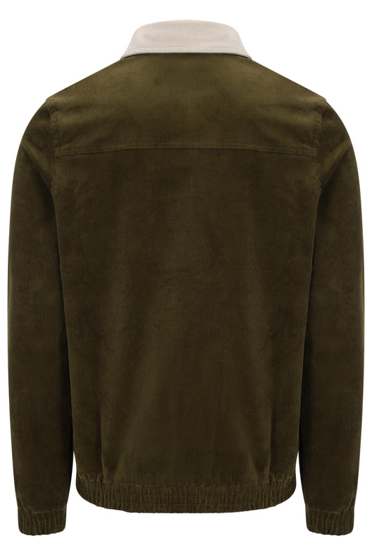 Sergio Tacchini Amico Corduroy Jacket – Dark Olive