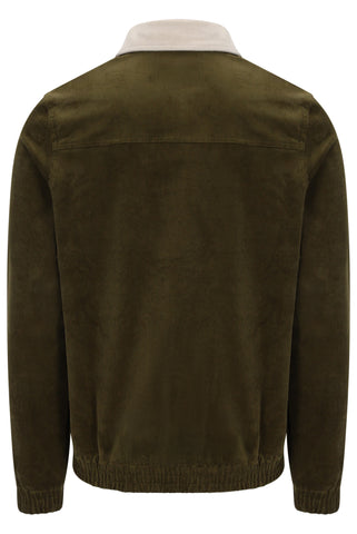 Sergio Tacchini Amico Corduroy Jacket – Dark Olive