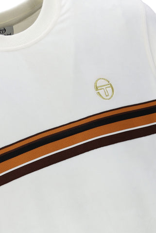 Sergio Tacchini Ayme Velour T-Shirt – Gardenia