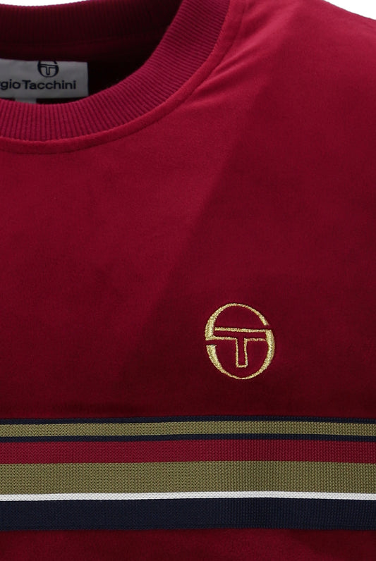 Sergio Tacchini Ayme Velour T-Shirt – Rhubarb