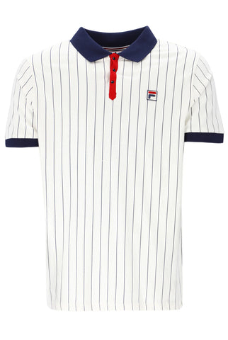 Fila BB1 Classic Vintage Striped Polo – White