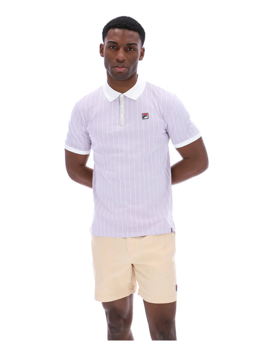 Fila BB1 Classic Vintage Striped Polo – Misty Lilac