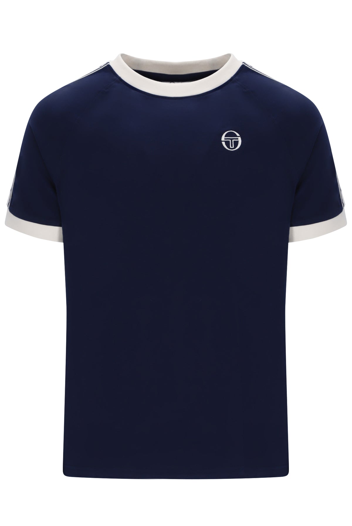 Sergio Tacchini Bianchi Ringer T-Shirt – Maritime Blue